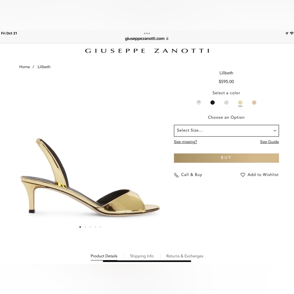 Giuseppe Zanotti metallic sandals